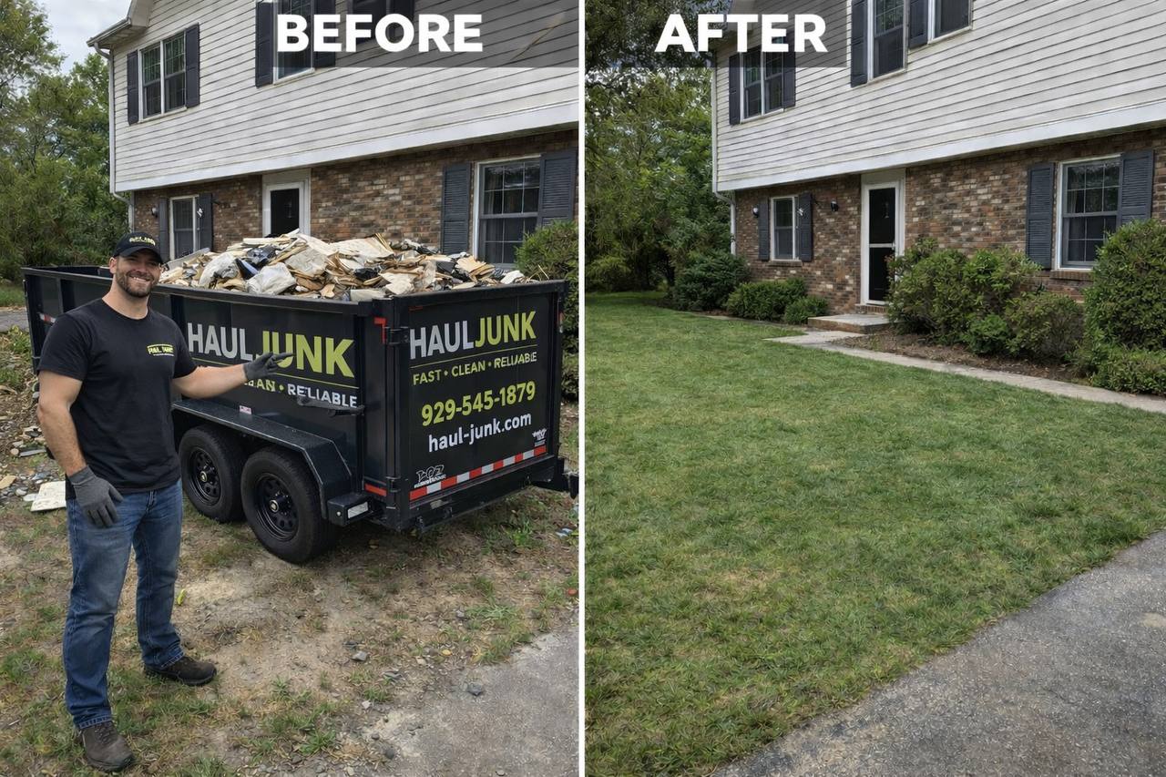 Before and after cleanup 2